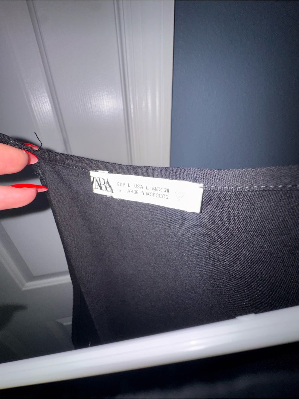ZARA Black Minimalist Skirt